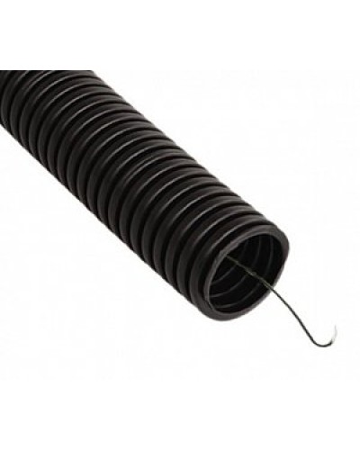 Труба гофрированная ПВХ легкая 350 Н черная с/з д20 (100 м/4800 м уп/пал) Промрукав (PR01.0055) в Пятигорске Труба гофрированная Pintop.ru