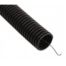 Труба гофрированная ПВХ легкая 350 Н черная с/з д63 (15 м/360 м уп/пал) Промрукав (PR01.0091)