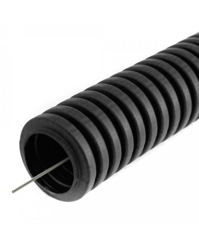 Труба гофрированная ПВХ легкая 350 Н черная с/з d16 мм (10 м/2400м уп/пал) Промрукав (PR01.0143) в Пятигорске Труба гофрированная Pintop.ru
