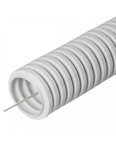 Труба гофрированная ПВХ легкая 350 Н серая с/з д20 (10м/уп) Промрукав (PR.012032М10) в Пятигорске Труба гофрированная Pintop.ru