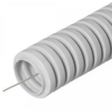 Труба гофрированная ПВХ тяжелая 750 Н серая с/з д63 (15м/360м уп/пал) Промрукав (PR.0163411)