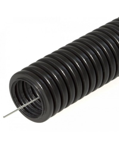 Труба гофрированная ПНД легкая 350 Н безгалогенная (HF) стойкая к ультрафиолету черная с/з д20 (25м/уп) Промрукав (PR02.0124) в Пятигорске Труба гофрированная Pintop.ru