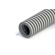 Труба гофрированная ПНД лёгкая 350 Н безгалогенная (HF) стойкая к ультрафиолету серая с/з д32 (25м/1375м уп/пал) Промрукав PR02.0132