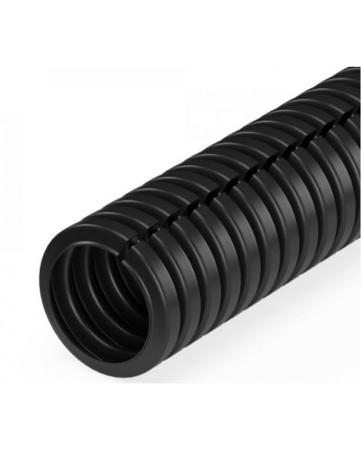 Труба гофрированная ПП лёгкая 350 Н безгалогенная (HF) разрезная черная д32 (10м/уп) Промрукав (PR02.0249) в Пятигорске Труба гофрированная Pintop.ru