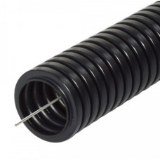 Труба гофрированная ПА безгалогенная (HF) стойкая к ультрафиолету черная с/з д32 (10м/уп) Промрукав (PR02.0263)