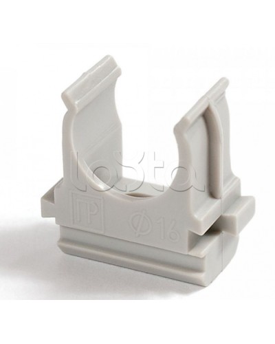 Крепеж-клипса для труб АБС-пластик в п/э д16 (100шт/2000шт уп/кор) Промрукав (PR.02616) в Пятигорске Держатели, клипсы, скобы Pintop.ru