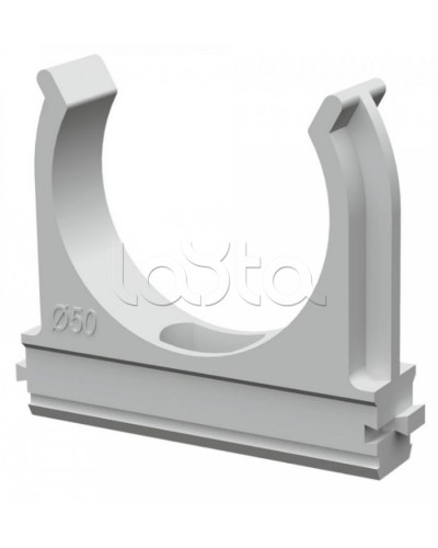 Крепеж-клипса для труб АБС-пластик в п/э д50 (10шт/200шт уп/кор) Промрукав (PR.02650) в Пятигорске Держатели, клипсы, скобы Pintop.ru