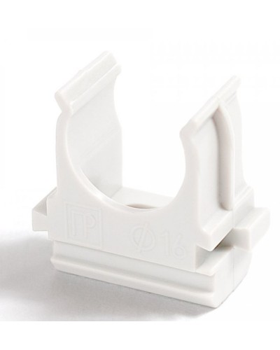 Крепёж-клипса для труб Полистирол белая д20 (100шт/1500шт уп/кор) Промрукав (PR.02720б) в Пятигорске Держатели, клипсы, скобы Pintop.ru