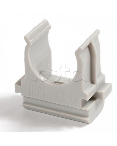 Крепеж-клипса для труб Полистирол д25 (10шт/500шт уп/кор) Промрукав (PR.02725м) в Пятигорске Держатели, клипсы, скобы Pintop.ru