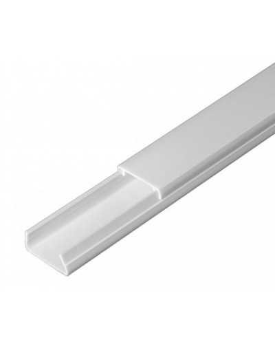 Кабель-канал белый 2-й замок в п/э 20х10 (96 м/уп) Промрукав (PR03.0049) в Пятигорске Кабель-канал Pintop.ru