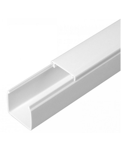 Кабель-канал белый 2-й замок в п/э 25х25 (32 м/уп) Промрукав (PR03.0051) в Пятигорске Кабель-канал Pintop.ru