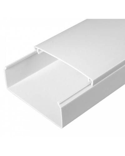 Кабель-канал белый 2-й замок в п/э 100х40 (8 м/уп) Промрукав (PR03.0059) в Пятигорске Кабель-канал Pintop.ru