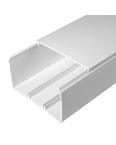 Кабель-канал белый 2-й замок в п/э 100х60 (8 м/уп) Промрукав (PR03.0060) в Пятигорске Кабель-канал Pintop.ru