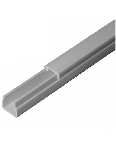 Кабель-канал серый RAL 7035 2-й замок в п/э 12х12 (242м/уп) Промрукав (PR03.0068) в Пятигорске Кабель-канал Pintop.ru