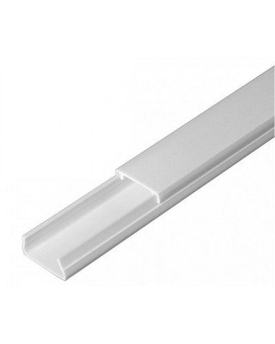 Кабель-канал серый RAL 7035 2-й замок в п/э 20х10 (180м/уп) Промрукав (PR03.0071) в Пятигорске Кабель-канал Pintop.ru