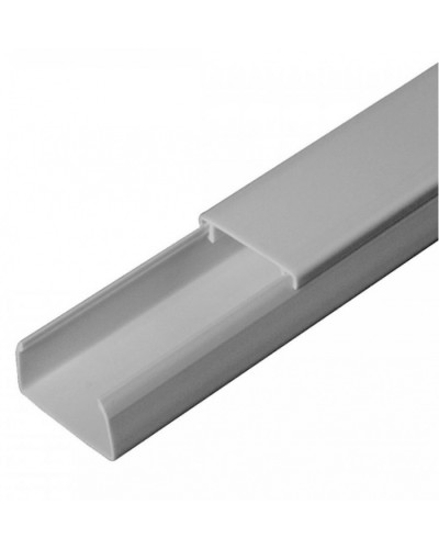 Кабель-канал серый RAL 7035 2-й замок в п/э 25х16 (80м/уп) Промрукав (PR03.0072) в Пятигорске Кабель-канал Pintop.ru