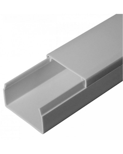 Кабель-канал серый RAL 7035 2-й замок в п/э 40х25 (30м/уп) Промрукав (PR03.0075) в Пятигорске Кабель-канал Pintop.ru