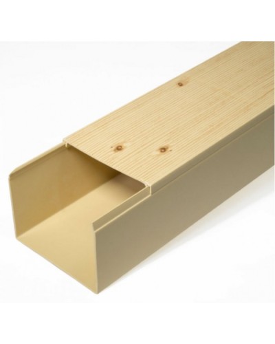 Кабель-канал сосна 2-й замок в п/э 80х60 (8 м/уп) Промрукав (PR03.0190) в Пятигорске Кабель-канал Pintop.ru