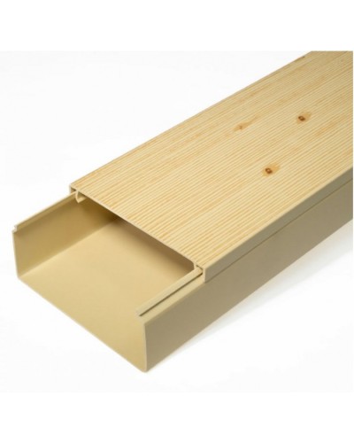 Кабель-канал сосна 2-й замок в п/э 100х40 (8 м/уп) Промрукав (PR03.0191) в Пятигорске Кабель-канал Pintop.ru