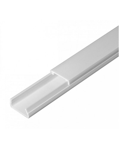 Кабель-канал белый 2-й замок в п/э 20х10 (180м/уп) Промрукав (PR.0325203) в Пятигорске Кабель-канал Pintop.ru