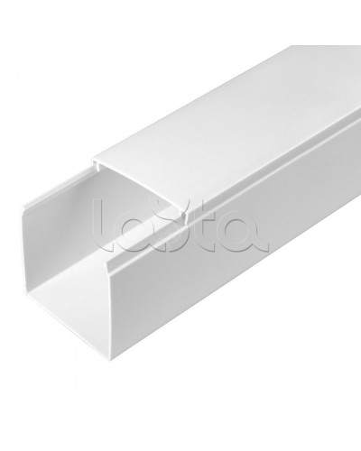 Кабель-канал белый 2-й замок в п/э 60х60 (24м/уп) Промрукав PR.0325213 в Пятигорске Кабель-канал Pintop.ru