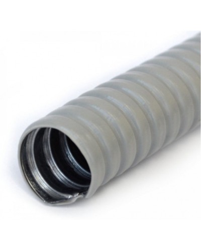 Металлорукав в ПВХ оболочке серый Р3-ЦП-НГ-60 (15м/уп) Промрукав (PR04.0478) в Пятигорске Металлорукав Pintop.ru