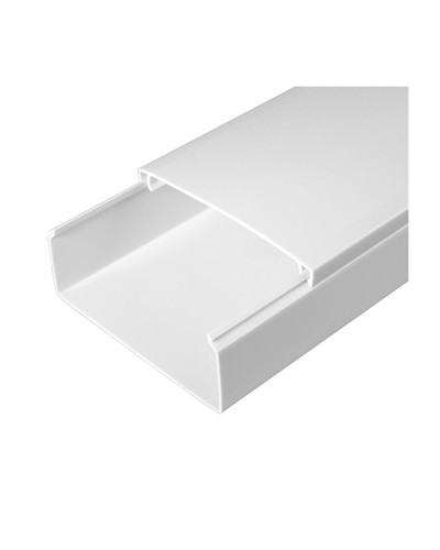 Кабель-канал белый 2-й замок в п/э 100х40 (24м/уп) Промрукав PR.0510041 в Пятигорске Кабель-канал Pintop.ru