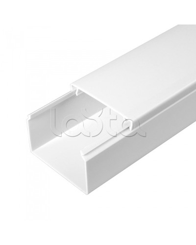 Кабель-канал белый 2-й замок в п/э 60х40 (40м/уп) Промрукав PR.0560401 в Пятигорске Кабель-канал Pintop.ru