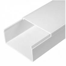 Кабель-канал белый 2-й замок в г/к 80х40 (30м/уп) Промрукав (PR.058040)