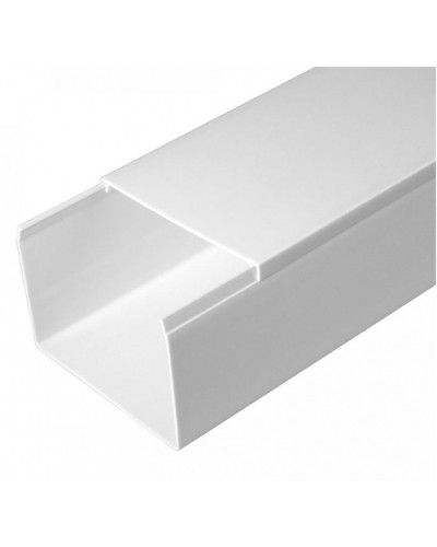 Кабель-канал белый 2-й замок в п/э 80х60 (18м/уп) Промрукав (PR.0580601) в Пятигорске Кабель-канал Pintop.ru