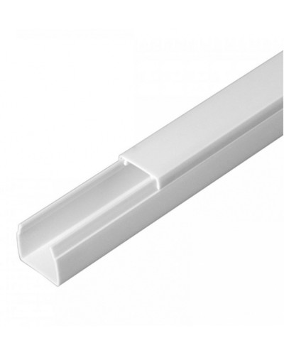 Кабель-канал белый 2-й замок в п/э 16х16 (120м/уп) Промрукав (PR.0616161) в Пятигорске Кабель-канал Pintop.ru