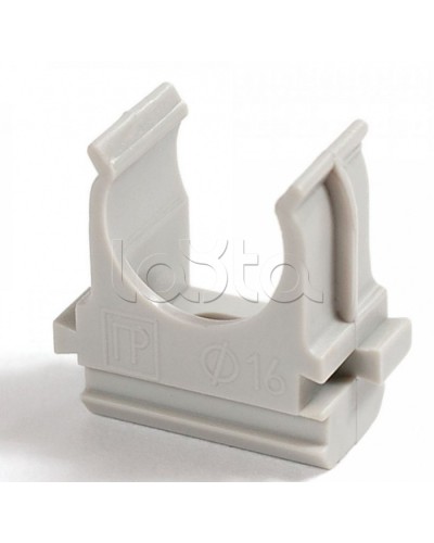 Крепеж-клипса для труб АБС-пластик в карт д16 (200шт/2000шт уп/кор) Промрукав (PR.0616) в Пятигорске Держатели, клипсы, скобы Pintop.ru