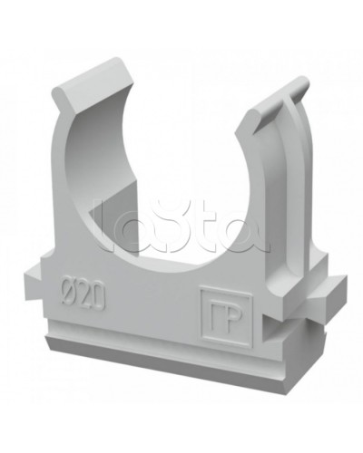 Крепеж-клипса для труб АБС-пластик в карт д20 (150шт/1500шт уп/кор) Промрукав (PR.0620) в Пятигорске Держатели, клипсы, скобы Pintop.ru