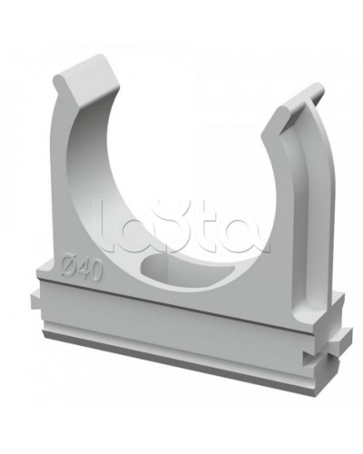 Крепеж-клипса для труб АБС-пластик в карт д40 (30шт/300шт уп/кор) Промрукав (PR.0640) в Пятигорске Держатели, клипсы, скобы Pintop.ru