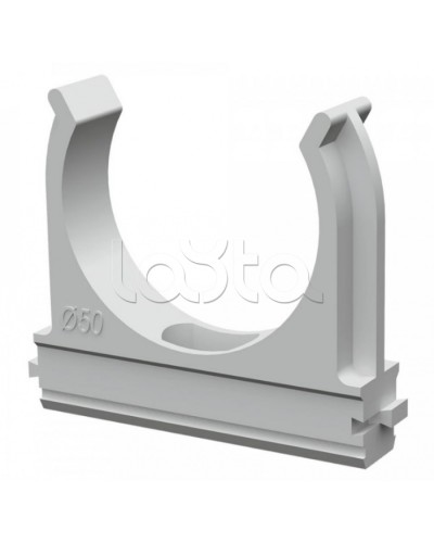 Крепеж-клипса для труб АБС-пластик в карт д50 (20шт/200шт уп/кор) Промрукав (PR.0650) в Пятигорске Держатели, клипсы, скобы Pintop.ru