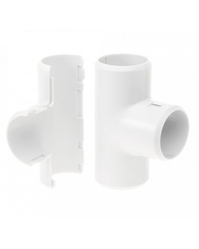 Тройник разборный белый д25 (30шт/300шт уп/кор) Промрукав (PR.07325б) в Пятигорске Повороты, муфты, тройники Pintop.ru