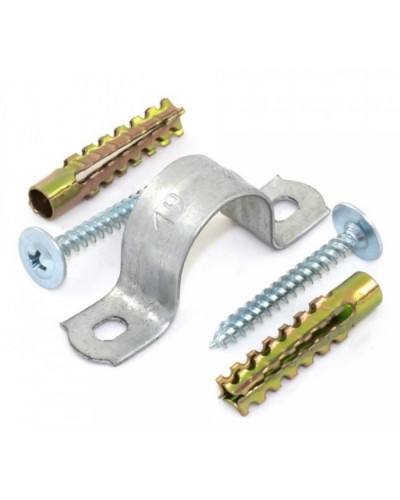 Комплекты для крепления ОКЛ с использованием самореза, дюбеля и скобы СМД 21-22 (100 шт) Промрукав (PR08.5004) в Пятигорске Огнестойкие кабельные линии Pintop.ru