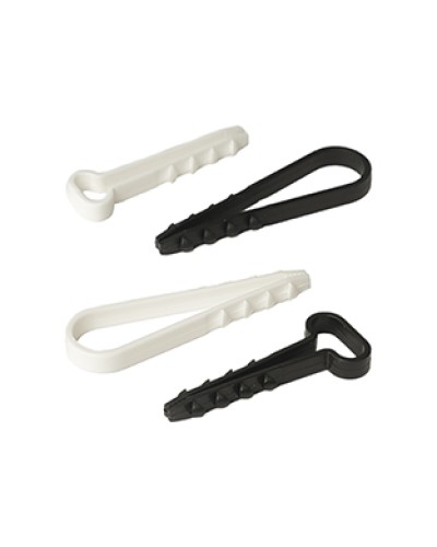 Дюбель-хомут для круглого кабеля d5-10 мм черный (100шт) Промрукав (PR08.6940) в Пятигорске Крепеж: Дюбели, шурупы, саморезы Pintop.ru