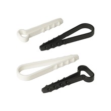 Дюбель-хомут для круглого кабеля d5-10 мм черный (10шт) Промрукав (PR08.6942)