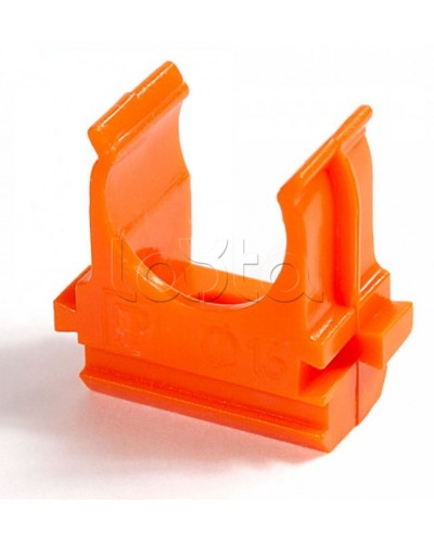 Крепёж-клипса для труб АБС-пластик оранжевая д16 в малой упаковке (10шт/1000шт уп/кор) Промрукав (PR13.0066) в Пятигорске Держатели, клипсы, скобы Pintop.ru