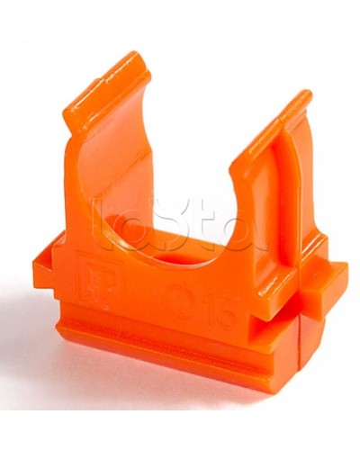 Крепёж-клипса для труб АБС-пластик оранжевая д25 в малой упаковке (10шт/500шт уп/кор) Промрукав (PR13.0068) в Пятигорске Держатели, клипсы, скобы Pintop.ru