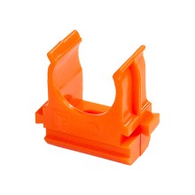 Крепёж-клипса для труб АБС-пластик оранжевая д40 (15шт/300шт уп/кор) Промрукав (PR13.0106)
