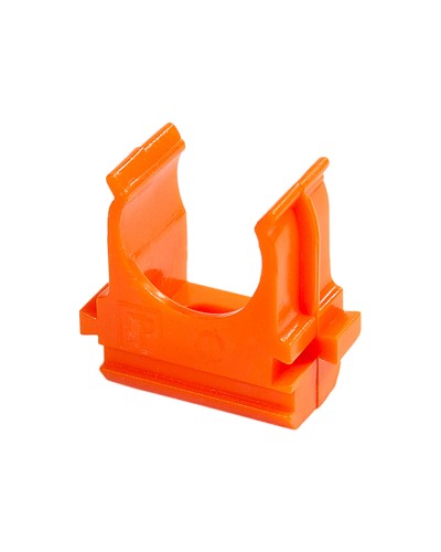 Крепёж-клипса для труб АБС-пластик оранжевая д50 (10шт/200шт уп/кор) Промрукав (PR13.0107) в Пятигорске Держатели, клипсы, скобы Pintop.ru