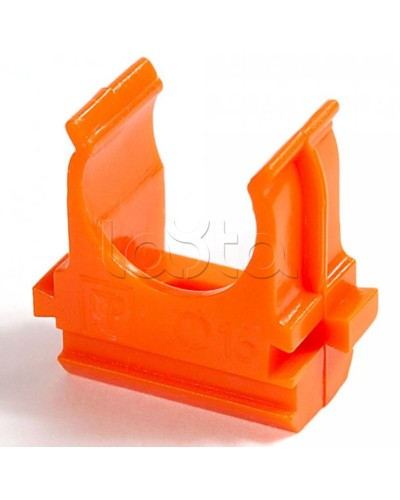 Крепёж-клипса для труб АБС-пластик оранжевая д40 в малой упаковке (10шт/300шт уп/кор) Промрукав (PR13.0116) в Пятигорске Держатели, клипсы, скобы Pintop.ru