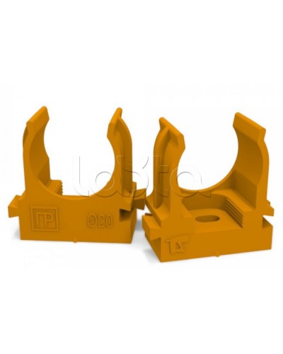 Крепеж-клипса для труб для монтажного пистолета оранжевая д20 (100шт/900шт уп/кор) Промрукав (PR13.0152) в Пятигорске Держатели, клипсы, скобы Pintop.ru