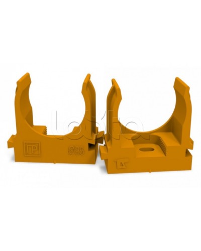 Крепеж-клипса для труб для монтажного пистолета оранжевая д25 (100шт/700шт уп/кор) Промрукав (PR13.0153) в Пятигорске Держатели, клипсы, скобы Pintop.ru