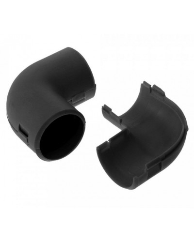 Соединитель угловой разборный черный д20 (5шт/550шт уп/кор) Промрукав (PR13.0174) в Пятигорске Повороты, муфты, тройники Pintop.ru