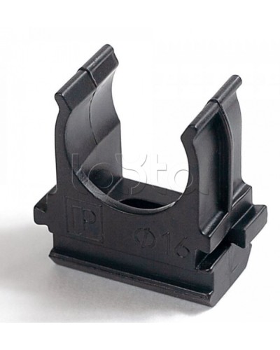 Крепёж-клипса для труб Полистирол черная д16 в малой упаковке (10шт/1000шт уп/кор) Промрукав (PR13.0209) в Пятигорске Держатели, клипсы, скобы Pintop.ru
