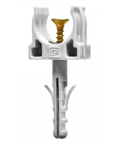 Крепеж-клипса с дюбелем и саморезом серая д16 (100шт/1500шт уп/кор) Промрукав (PR13.0215) в Пятигорске Крепеж: Дюбели, шурупы, саморезы Pintop.ru