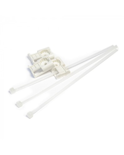 Комплекты крепления площадка для прямого монтажа белая со стяжкой 3,6х150 мм (100 шт) Промрукав (PR13.02514) в Пятигорске Аксессуары для кабель-канала Pintop.ru